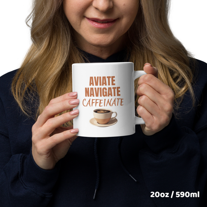 Piloten Kaffeetasse – Aviate Navigate Caffeinate
