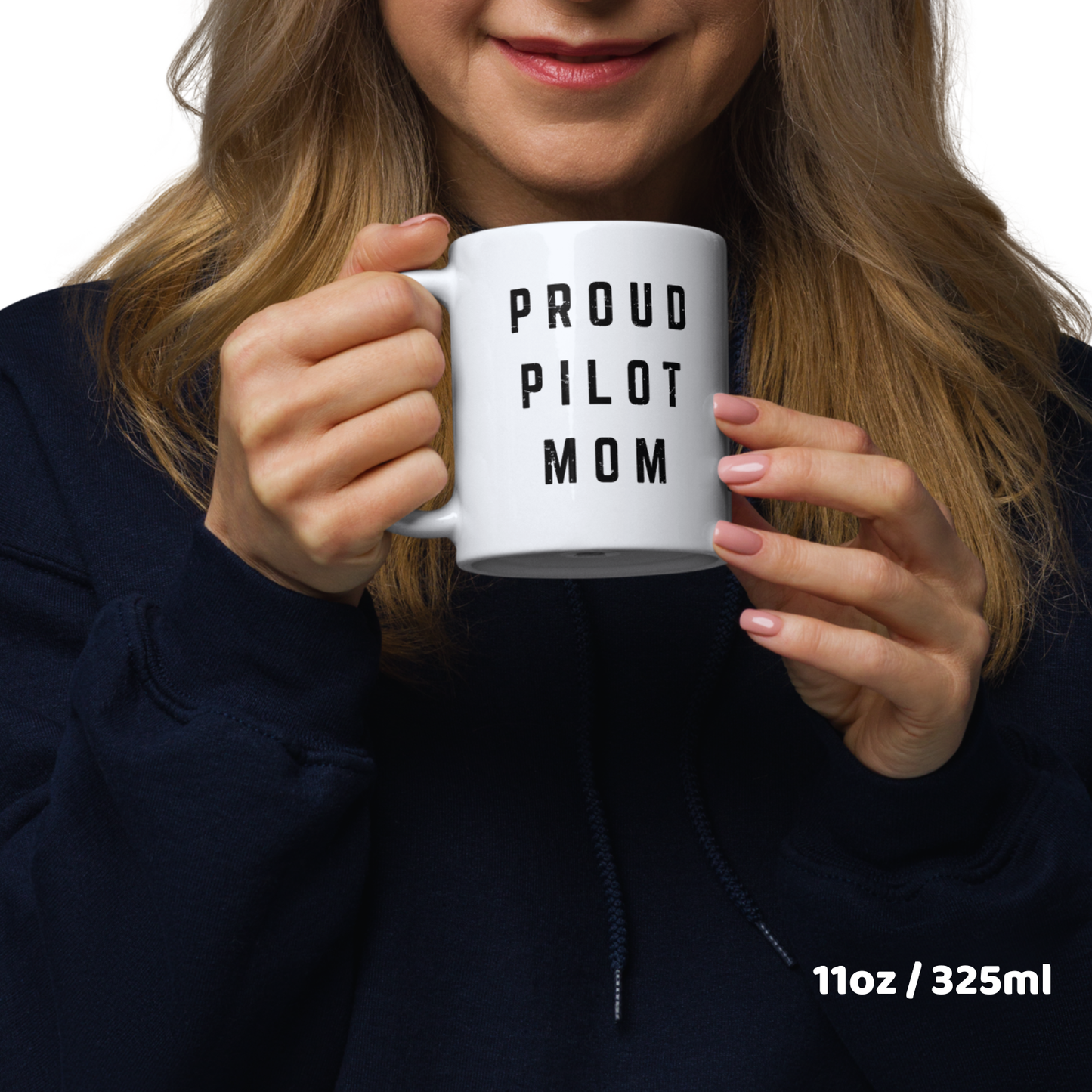 Tasse für stolze Piloten-Mama "Proud Pilot Mom" – Zeig deine Unterstützung für deinen fliegenden Nachwuchs